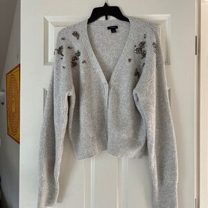 Halogen embellished cardigan